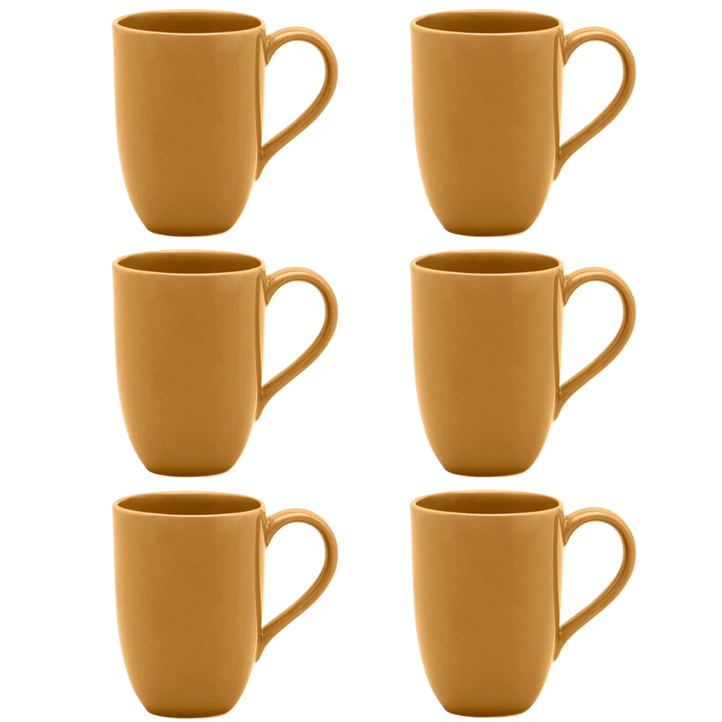 6 Canecas Flat Marrom 6 Canecas Flat Marrom